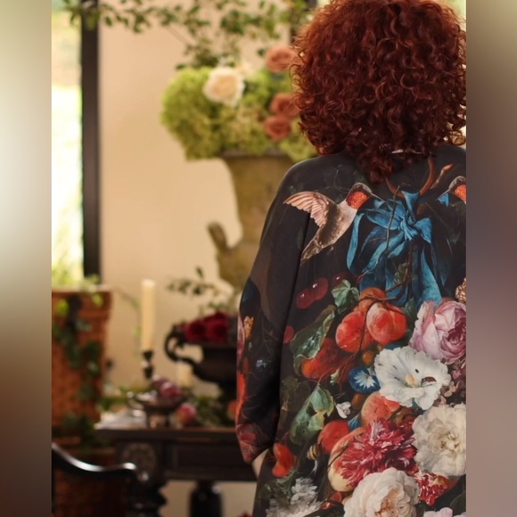 ⭐️Market of Stars⭐️ Flight of Fancy Vintage Art Boho Long Duster - Picture 17 of 17